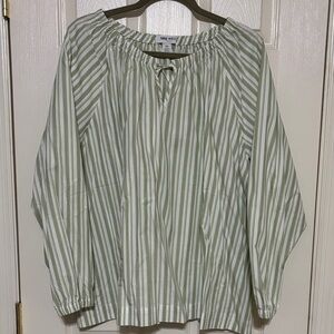 Striped cotton top